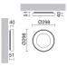 LED плафон NOVOLUX 715A-L0125A-01 FRED M