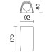 Фасаден аплик NOVOLUX 793A-G21X1A-03 ESTEL