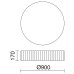 LED плафон NOVOLUX 908C-L0129B-RA VORADA