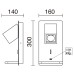 Аплик с ключ и USB NOVOLUX 943B-G21X1A-01 ORFEO