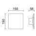 LED фасаден аплик NOVOLUX 953A-L3108A-01 FROST
