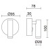 LED аплик с ключ NOVOLUX 977A-L0103A-01 MINIMAL