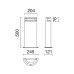 LED градински стълб NOVOLUX 982B-L3109A-02 LOOP