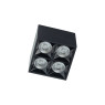 LED луна за външен монтаж NOWODVORSKI 10054 MIDI LED BLACK 16W 3000K