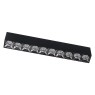 LED луна за външен монтаж NOWODVORSKI 10060 MIDI LED BLACK 40W 4000K