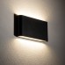 LED фасаден аплик NOWODVORSKI 11364 SEMI LED M BLACK 2 x 5W 3000K IP54