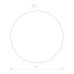 LED аплик NOWODVORSKI 7640 RING LED WHITE L