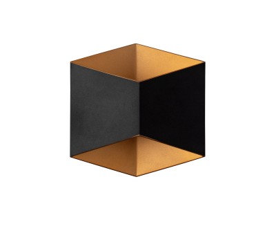 LED фасаден аплик NOWODVORSKI 8141 TRIANGLES BLACK/GOLD