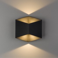 LED фасаден аплик NOWODVORSKI 8142 TRIANGLES BLACK