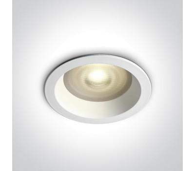 Луна за вграждане One Light 10105R2P/W White IP65 Round Recessed Lamp