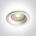 Луна за вграждане One Light 10105R2P/W White IP65 Round Recessed Lamp