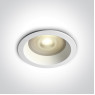 Луна за вграждане One Light 10105R2P/W White IP65 Round Recessed Lamp