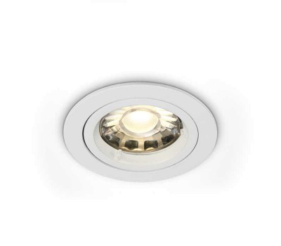 Луна за вграждане One Light 10105/W White Round recessed lamp