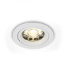 One Light 10105/W White Round recessed lamp