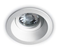 One Light 10105D4/W White Round recessed lamp