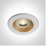 Луна за вграждане One Light 10105ALG/W/BS White Round recessed lamp