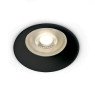 Луна за вграждане One Light 10105D2/B Black Round recessed lamp