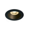 One Light 10105M/B/B Black Round Recessed Lamp