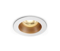 One Light 10105M/W/BS White Round Recessed Lamp