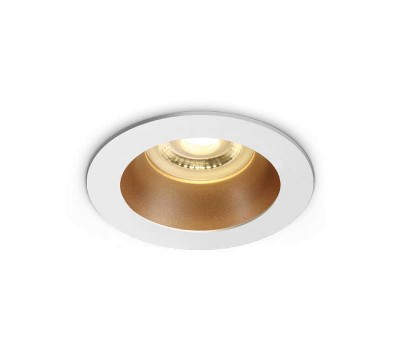 Луна за вграждане One Light 10105M/W/BS White Round Recessed Lamp