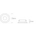 Луна за вграждане One Light 10105M/W/B White Round Recessed Lamp