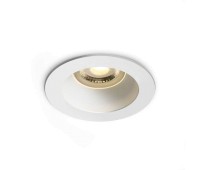 One Light 10105M/W/W White Round Recessed Lamp