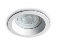 One Light 10105R2/W White IP65 Round Recessed Lamp