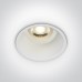 Луна за вграждане One Light 10105TG/W White Round Recessed Lamp