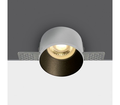 Луна за вграждане One Light 10105TR/B Trimless Black Round