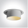 Луна за вграждане One Light 10105Y/W White Round Recessed Lamp