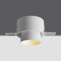 Луна за вграждане One Light 10105YTR/W White Round Trimless Recessed Lamp