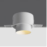 One Light 10105YTR/W White Round Trimless Recessed Lamp