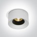 LED луна за вграждане One Light 10107A/W/W 7W 3000K WHITE ROUND RECESSED LAMP