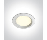 One Light 10107T/W/V 7W 3000K - 4000K -5000K LED PANEL WHITE ROUND One Light 10107T/W/V 7W 3000K - 4000K -5000K LED PANEL WHITE ROUND