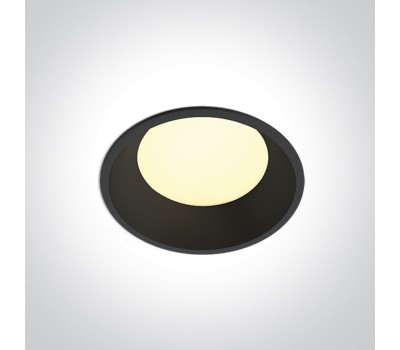 LED панел за вграждане One Light 10109FD/B/V 9W CCT 3000K - 4000K- 5000K IP65 LED PANEL BLACK ROUND