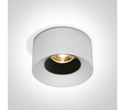 LED луна за вграждане One Light 10112A/W/W 12W 3000K WHITE ROUND RECESSED LAMP