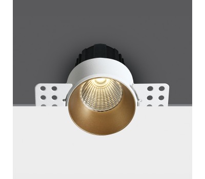 LED луна за вграждане One Light 10112BTR/BS/W 12W 3000K Round Trimless Mini 