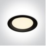 LED панел за вграждане One Light 10120UV/B 20W CCT LED PANEL BLACK ROUND IP44