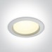 One Light 10125B/W/C 25W 4000K IP54 LED PANEL WHITE ROUND