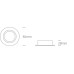 One Light 11105A1/B Black Round Recessed Lamp