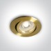 One Light 11105A1/BBS Satin Brass Round Recessed Lamp