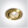 One Light 11105A1/BBS Satin Brass Round Recessed Lamp