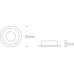 Луна за вграждане One Light 11105ABG/B Black Round Recessed Lamp
