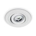 One Light 11105ABG/W White Round Recessed Lamp