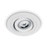 Луна за вграждане One Light 11105ABG/W White Round Recessed Lamp