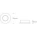 One Light 11105C/W White Round Recessed Lamp