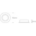 One Light 11105CGU/W White Round Recessed Lamp