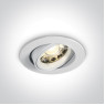 Луна за вграждане One Light 11105CGU/W White Round Recessed Lamp