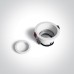 One Light 11105D4/W White Round Recessed Lamp