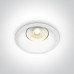 Луна за вграждане One Light 11105DT/W White Round Recessed Lamp